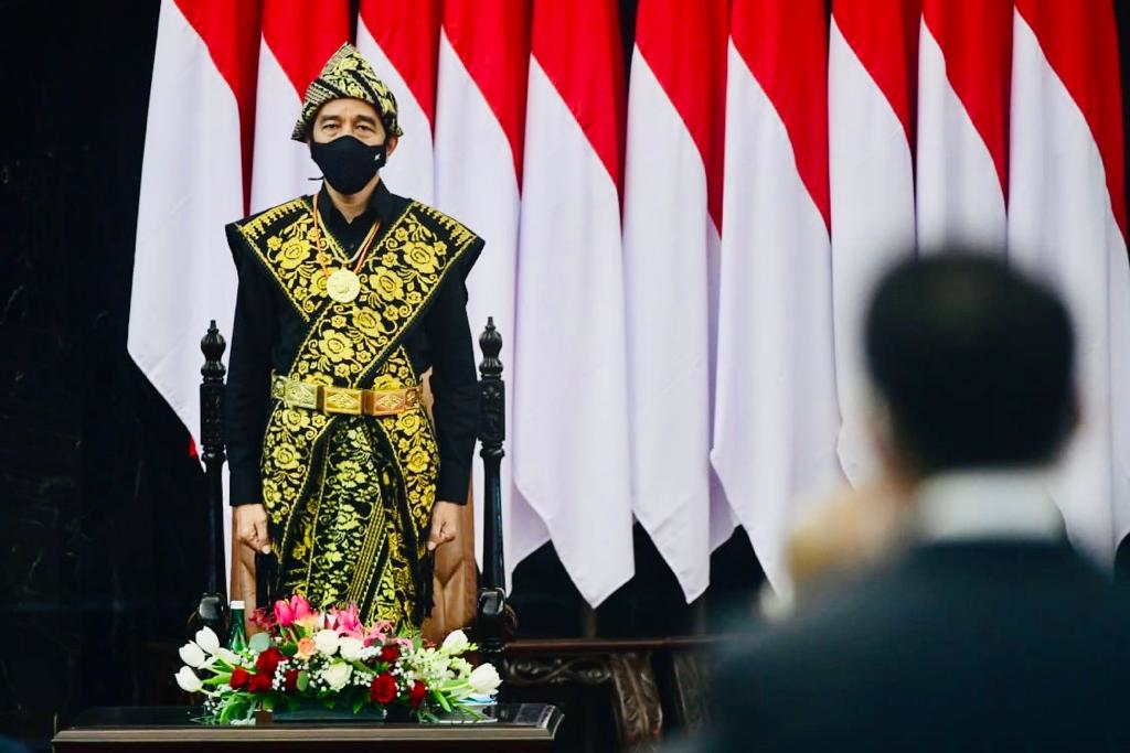 Presiden Joko Widodo di saat di Gedung MPR RI. (Foto: Setpres)