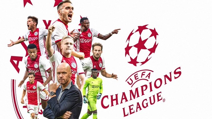 Ajax Amsterdam akhirnya memastikan tampil di Liga Champions musim 2020/2021. (Foto: Twitter/@AFCAjax)