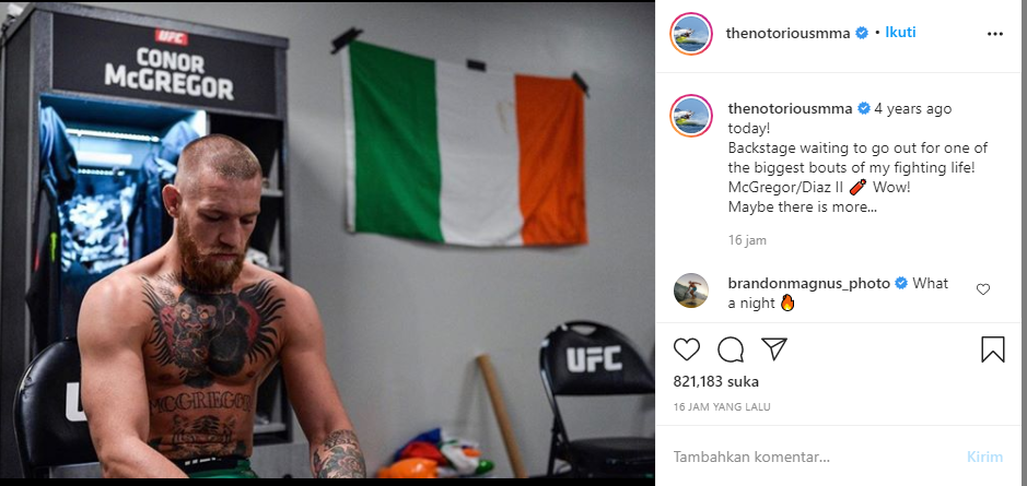Conor McGregor. (Foto: Instagram/@thenotoriousmma)