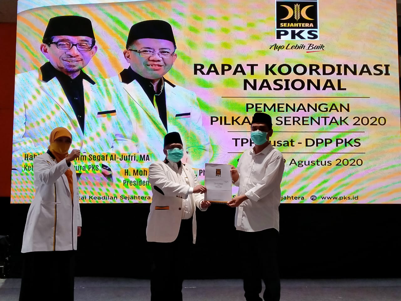 Cawawali Surabaya, Mujiaman Sukirno menerima rekom dari PKS. (Foto: Fariz Yarbo/Ngopibareng.id)