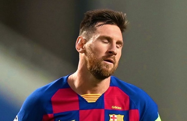 Barcelona Hentikan Kontrak Firma Hukumnya karena beri masukan kepada Lionel Messi. (Foto: Twitter/@WeAreMessi)  