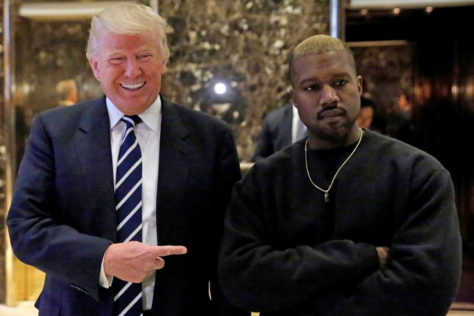 Kanye West bersama Presiden Amerika Serikat, Donald Trump. (Foto: Instagram)