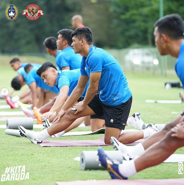 Proses latihan Timnas Indonesia U-19 di Kroasia. (Foto: Instagram @PSSI)