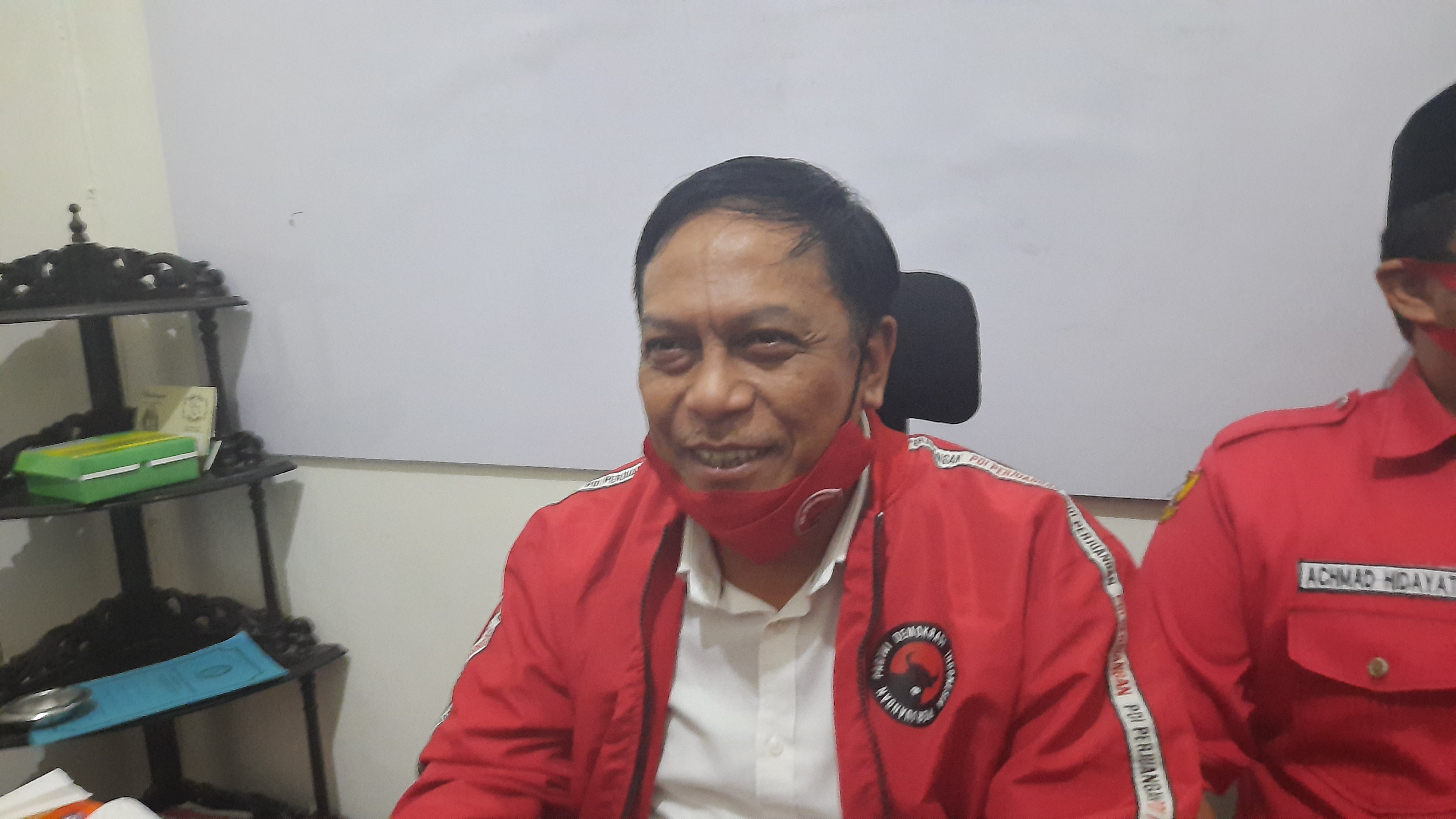Ketua Bappilu DPC PDI PErjuangan Kota Surabaya Anas Karno. (Foto: Alief Sambogo/ngopibareng.id)