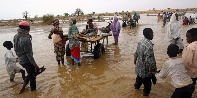 Suasana banjir di Sudan. (Foto: reuters)