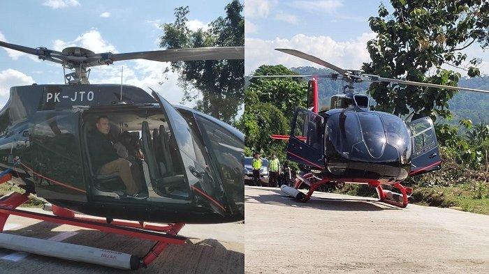 Ketua Komisi Pemberantasan Korupsi (KPK) FIrli Bahuri naik helikopter saat kunjungan ke Sumatera Selatan, yakni dari Palembang ke Baturaja, 20 Juni 2020. (Foto: MAKI)