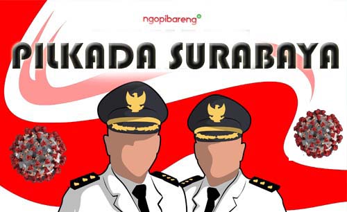 Salah satu peserta Pilkada Surabaya positif corona. (Ngopibareng)