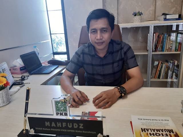 Wakil Ketua Fraksi PKB DPRD Surabaya, Mahfudz, ketika dalam salah satu kesempatan. (foto: Alief Sambogo/ngopibareng.id)