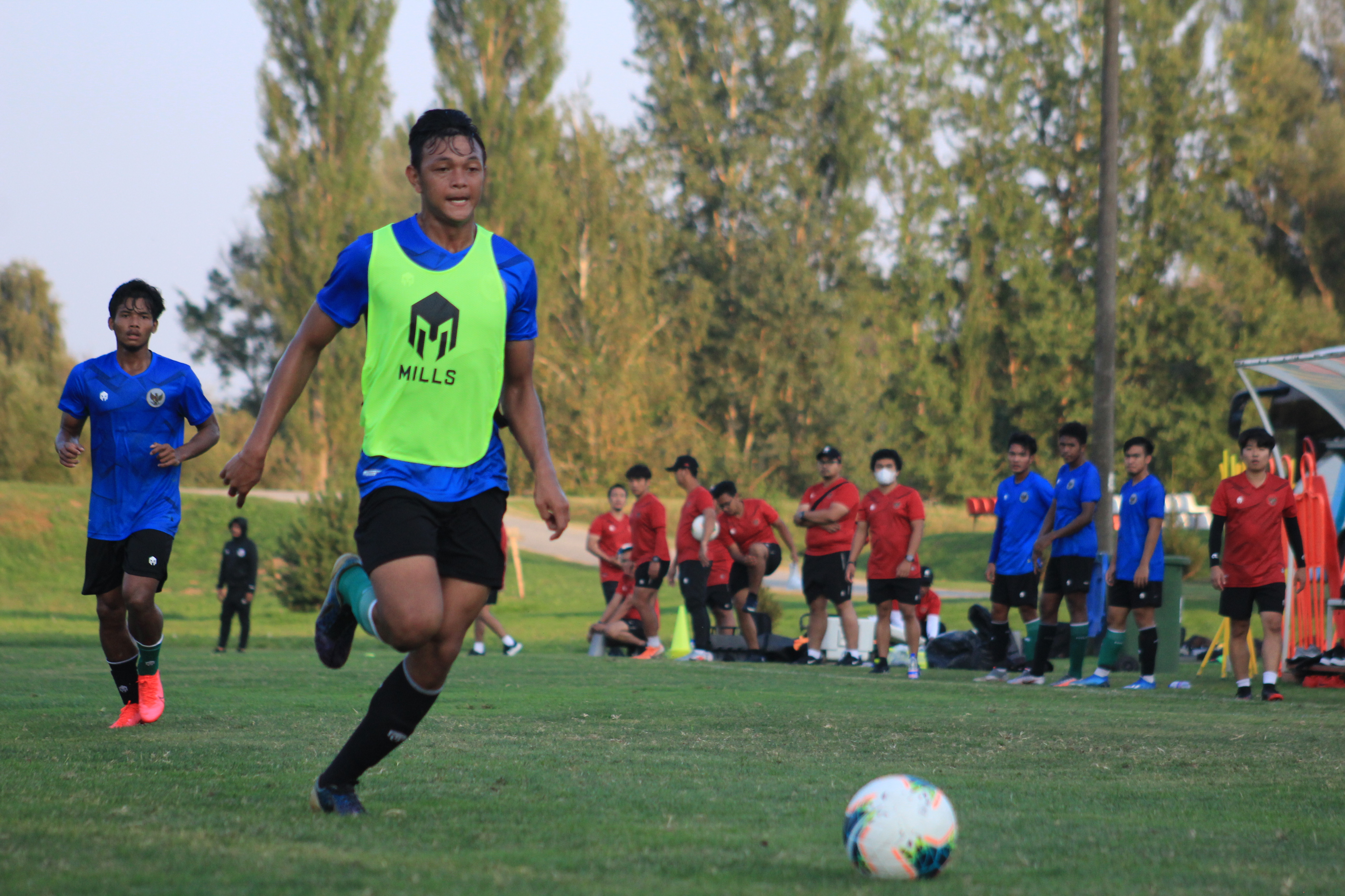 Pemain Timnas Indonesia U-19, ketika berlatih di Korasia sebelum menghadapi Qatar. (foto: PSSI.Org)