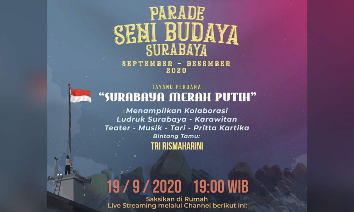 Poster Parade Seni Budaya digelar Pemkot Surabaya. (Foto: Istimewa)