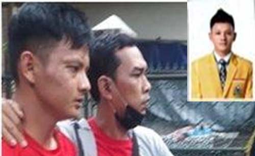 Doni (kiri), anggota DPRD Kota Palembang ditangkap karena jadi bandar Narkoba. Inzet; Doni, SH. (Foto:Istimewa)