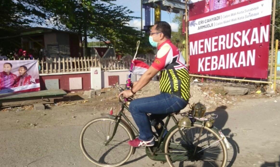 Eri Cahyadi gowes sepeda. (Foto: Dok. PDIP)