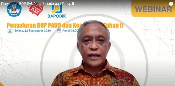Direktur Jenderal PAUD Pendidikan Dasar dan Pendidikan Menengah Kemendikbud Jumeri. (Foto: Dok. Kemdikbud)