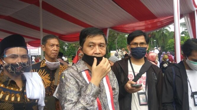 Ketua Komite Eksekutif KAMI, Ahmad Yani saat menghadiri silaturahmi KAMI di Surabaya. (Foto: Twitter)