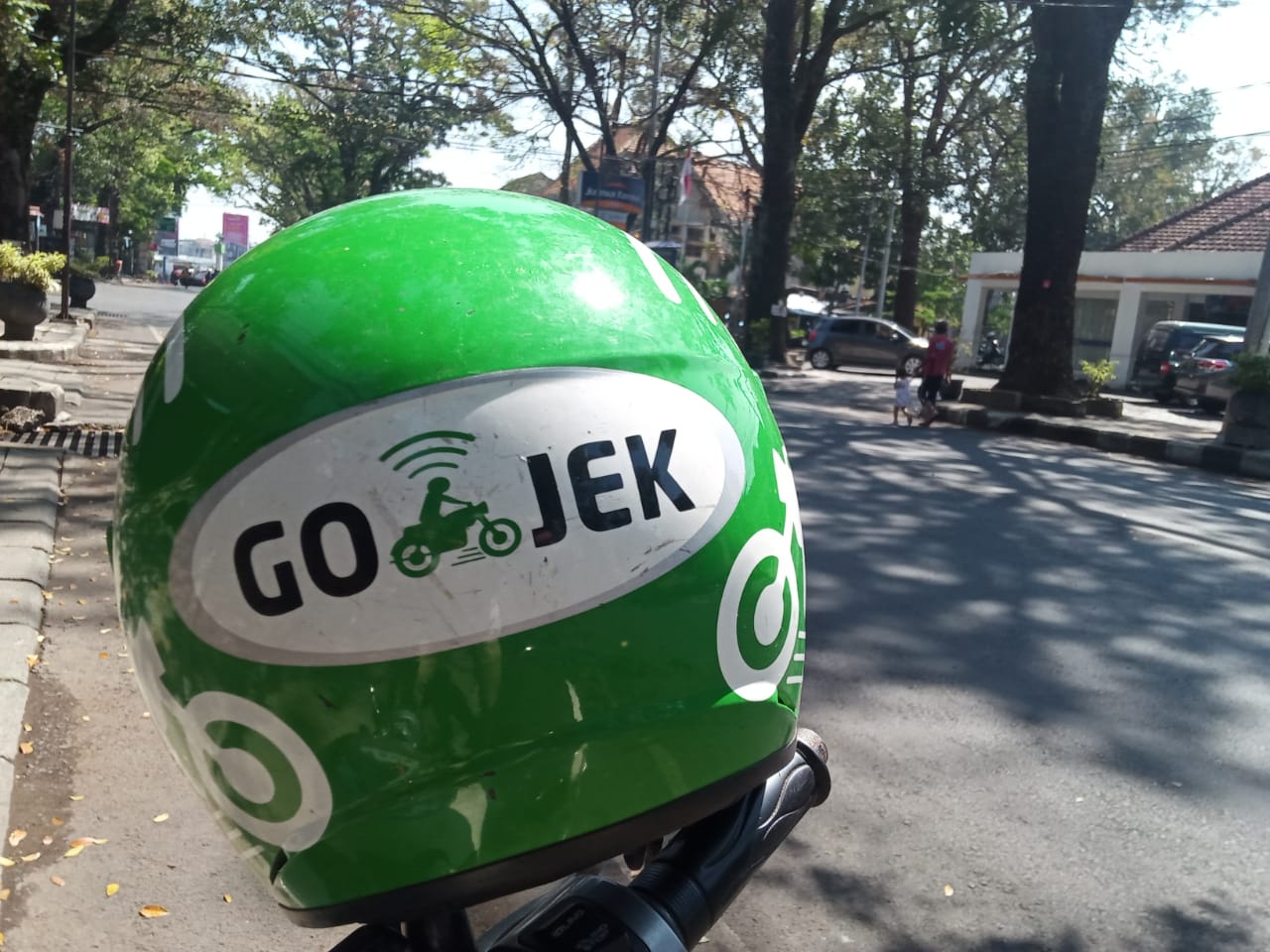 Salah satu platform ojek online yang beroperasi di Kota Malang, yaitu GoJek (Foto: Lalu Theo/Ngopibareng.id)