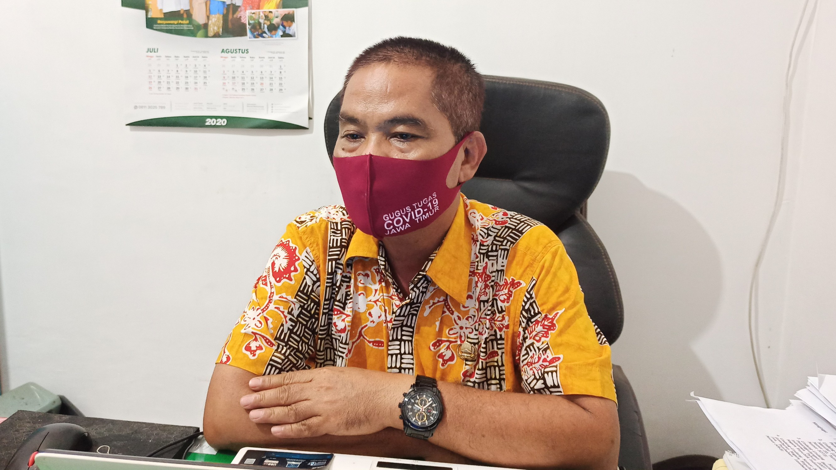 Kepala Bidang Kedaruratan dan Logistik BPBD Banyuwangi Eka Muharam (foto:Muh Hujaini/Ngopibareng.id)