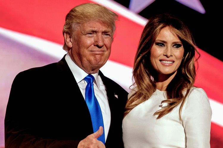 Presiden Amerika Serikat Donald Trump dan istrinya, Ibu Negara Melania. (Foto: AP)