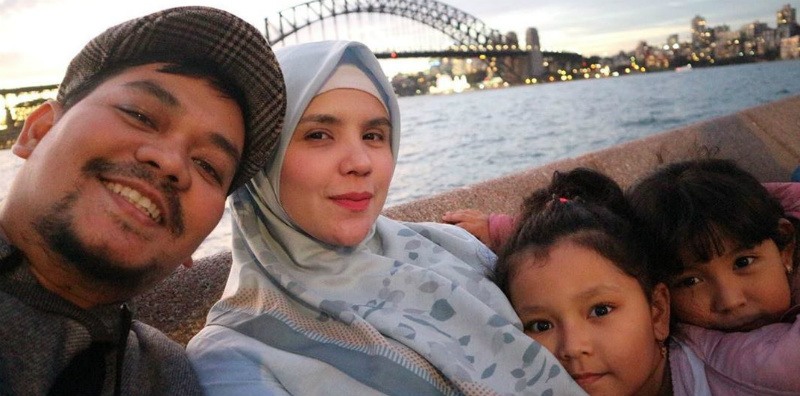 Keluarga Indra Bekti dan Aldila Jelita. (Foto: Instagram)
