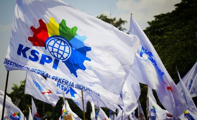 Bendera Konfederasi Serikat Pekerja Indonesia (KSPI). Rencana mogok kerja Selasa-Kamis, 6-8 Oktober 2020. (Foto: Dok. KSPI)