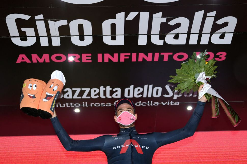 Filippo Ganna merebut kemenangan etape 5 Giro d'Italia. (Foto: Istimewa)