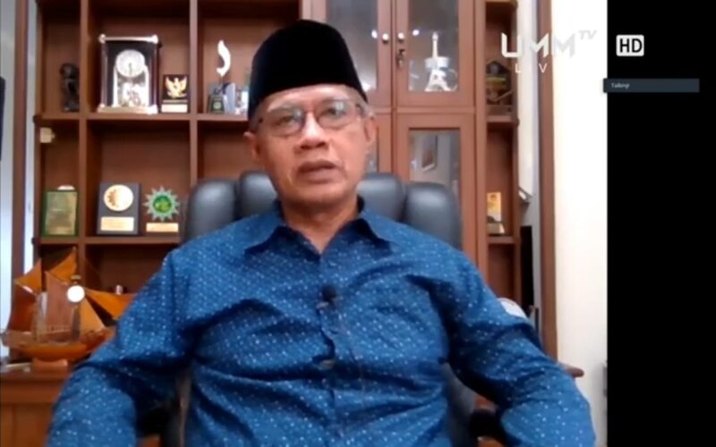 Ketua Umum PP Muhammadiyah Haedar Nashir menyatakan keprihatinan atas kondisi sosial saat ini. (Foto: Istiemwa)