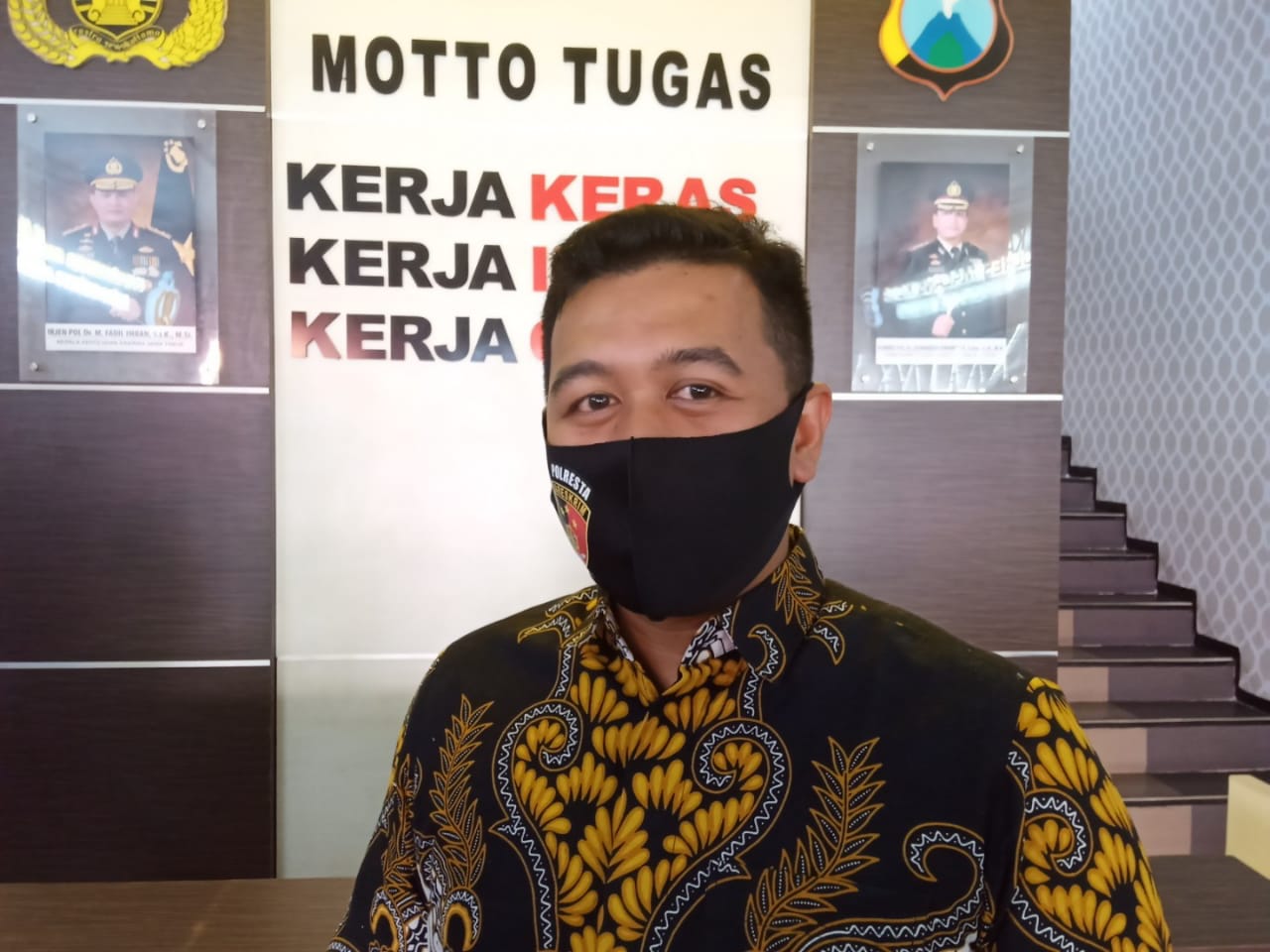 Kasatreskrim Polresta Malang Kota, AKP Azi Pratas Guspitu saat ditemui di Mapolresta Malang Kota. (Foto: Lalu Theo/Ngopibareng.id)
