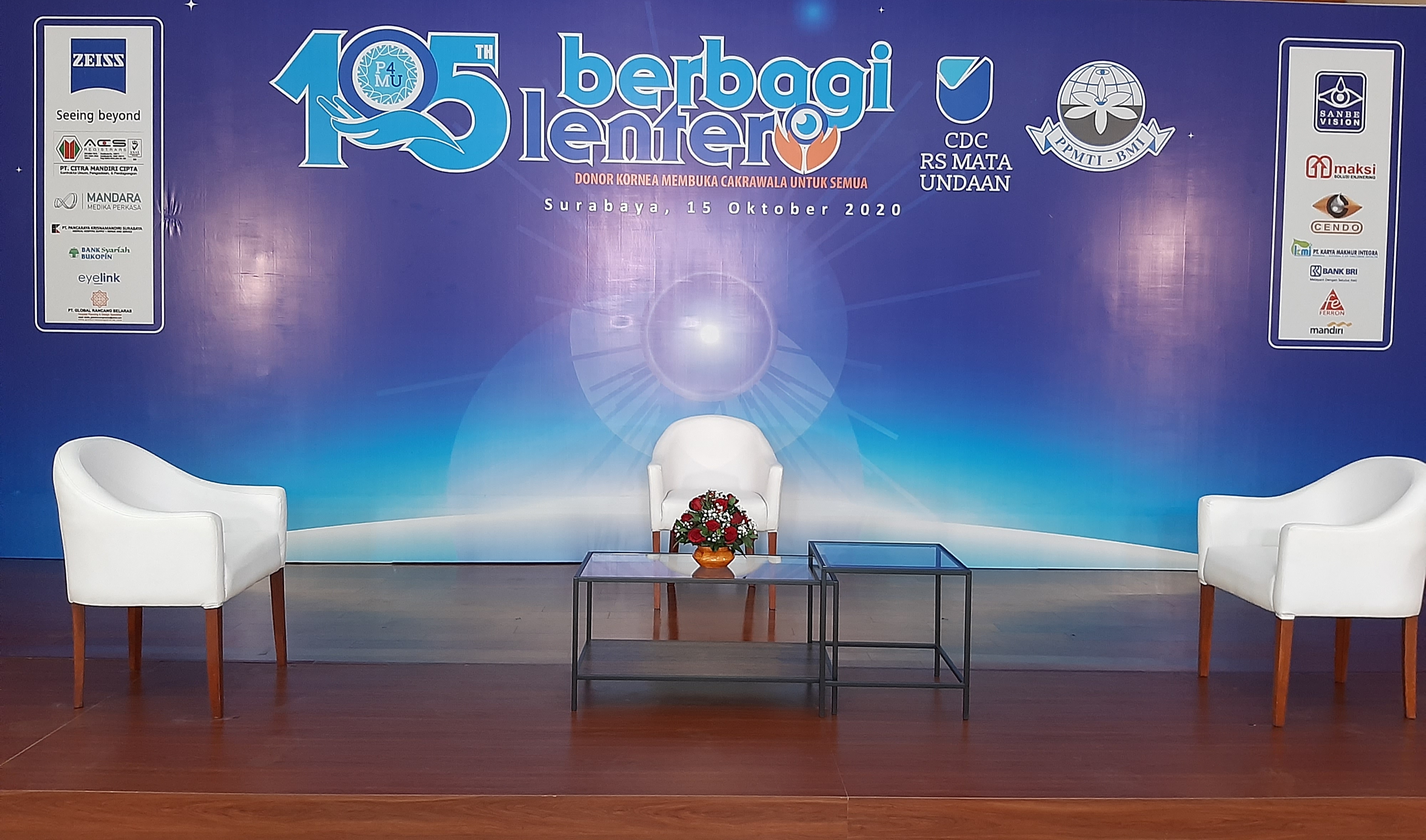 Ruangan acara Konser Berbagi Lentera dalam Hari Jadi Ke-105 P4MU. (Foto: Pita Sari/Ngopibareng.id)