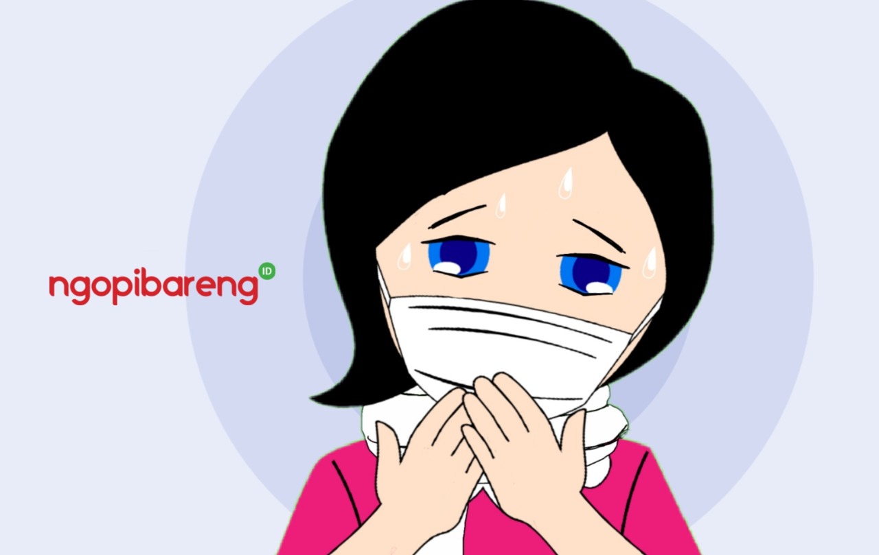 Ilustrasi cek kesehatan ketika merasa tak enak badan saat pandemi Covid-19. (Grafis: Fa Vidhi/Ngopibareng.id)