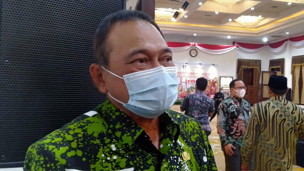 Kepala Satpol PP Jawa Timur, Budi Santosa soal opsi perpanjangan Operasi Yustisi. (Foto: Fariz Yarbo/Ngopibareng.id)
