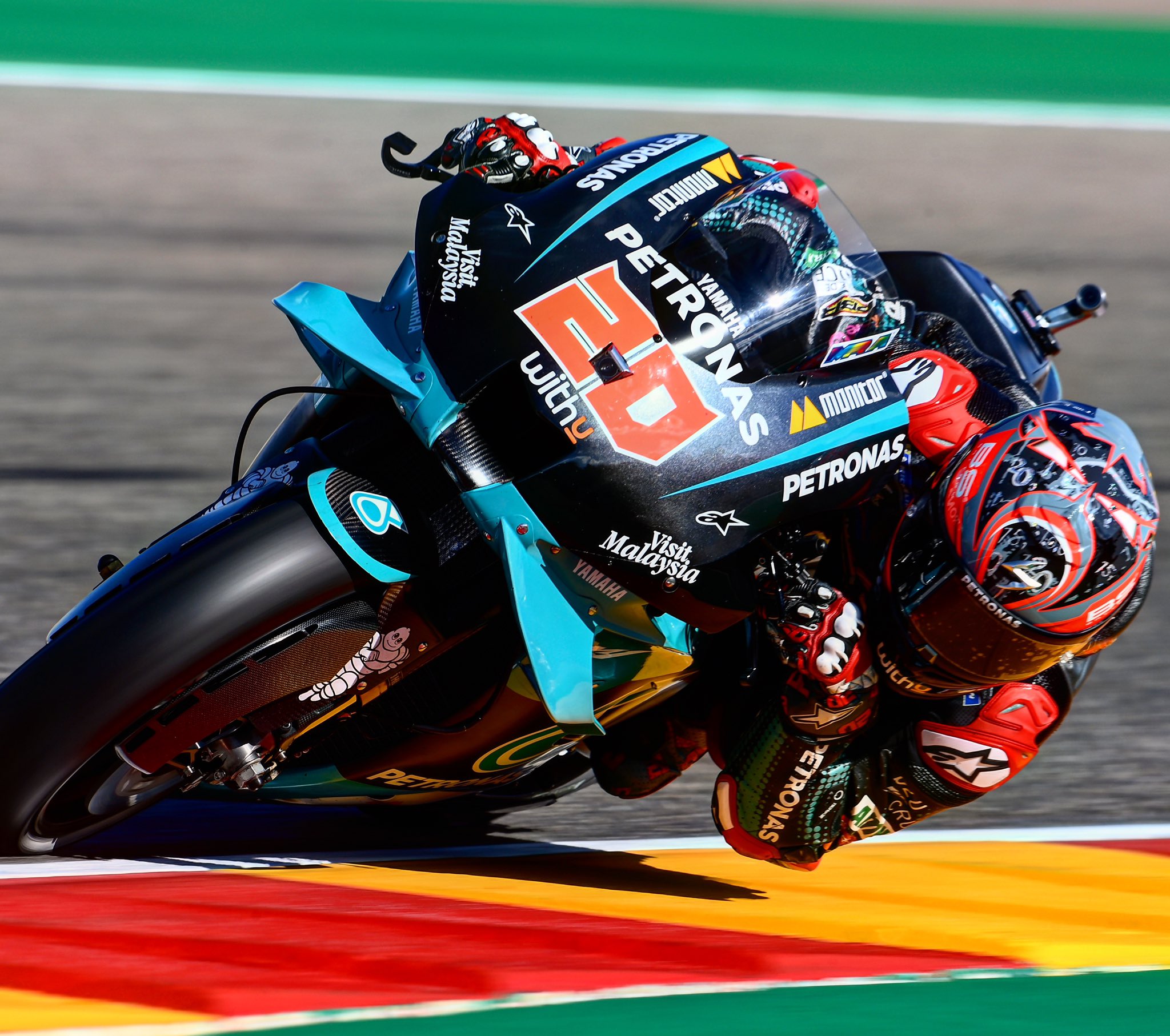 Fabio Quartararo merebut pole position di MotoGP Aragon, Spanyol 2020. (Foto: twitter @FabioQ20)