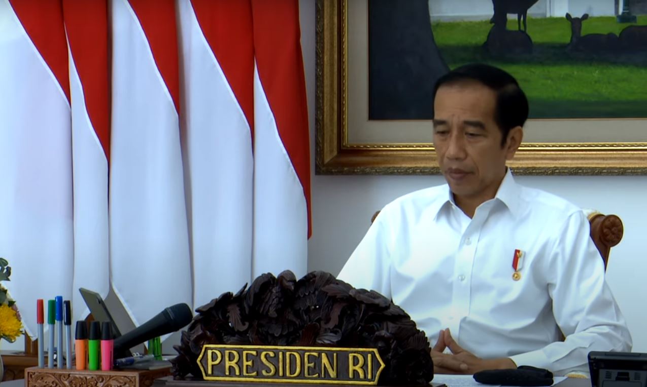 Presiden Jokowi utus Mensesneg serahkan UU Cipta Kerja ke NU dan Muhammadiyah. (Foto: Sekpres)