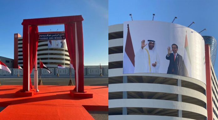 Lokasi President Joko Widodo Street di Abu Dhabi, Uni Emirat Arab. (Foto: KBRI Abu Dhabi/Instagram @jokowi)
