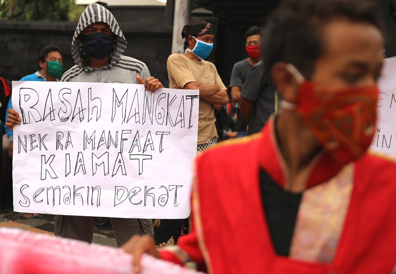 Unjuk rasa damai warga Jawa Tengah. (Foto: Ist/Ngopibareng.id)