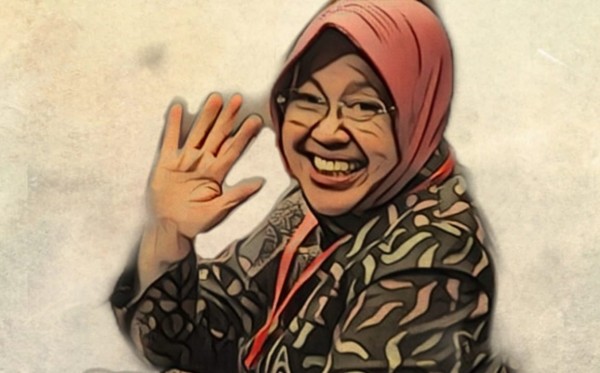Wali Kota Surabaya Tri Rismaharini. (Ilustrasi: Fa Vidi/Ngopibareng.id)