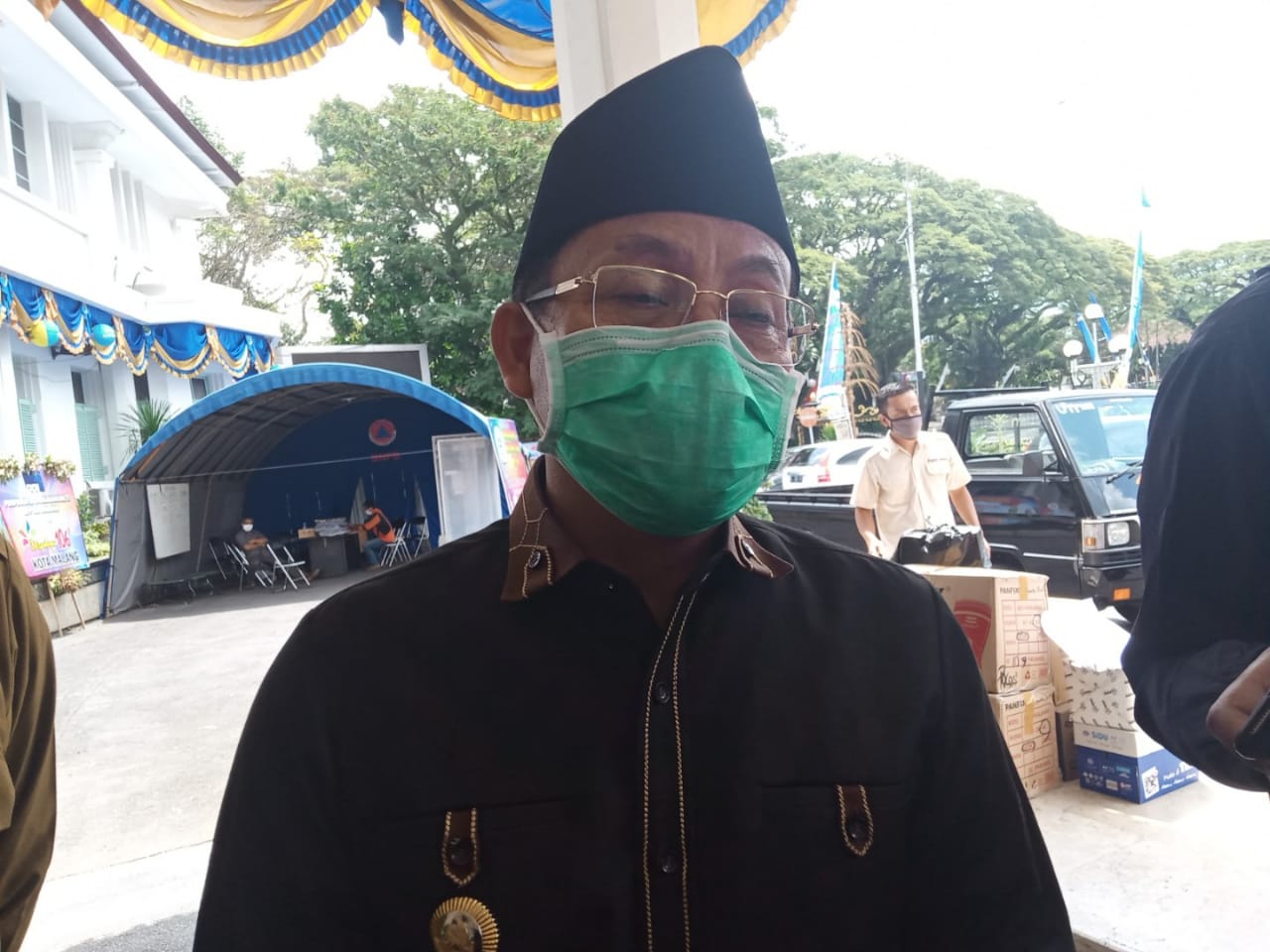 Walikota Malang, Sutiaji saat ditemui di Balai Kota (Foto: Lalu Theo/Ngopibareng.id)