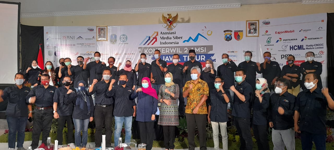 Konferensi Wilayah (Konferwil) Asosiasi Media Siber Indonesia Jawa Timur (AMSI Jatim) ke-2 Tahun 2020 di Kota Batu, Malang, Sabtu 24 Oktober 2020. (Foto: Dok. AMSI)