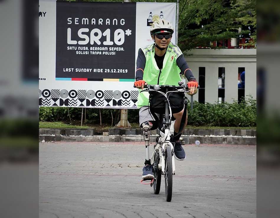 Massa saat mengikuti Last Sunday Ride Semarang Desember 2019. (Foto: Istimewa)