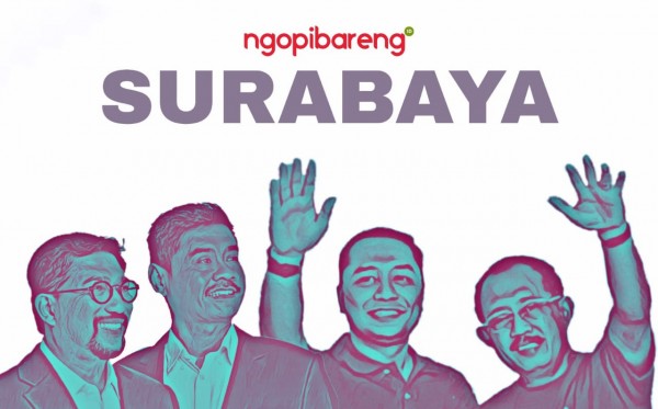 Calon Walikota Surabaya Eri Cahyadi dan Calon Wakil Walikota Surabaya Armuji. (Ilustrasi: Fa Vidhi/Ngopibareng.id)