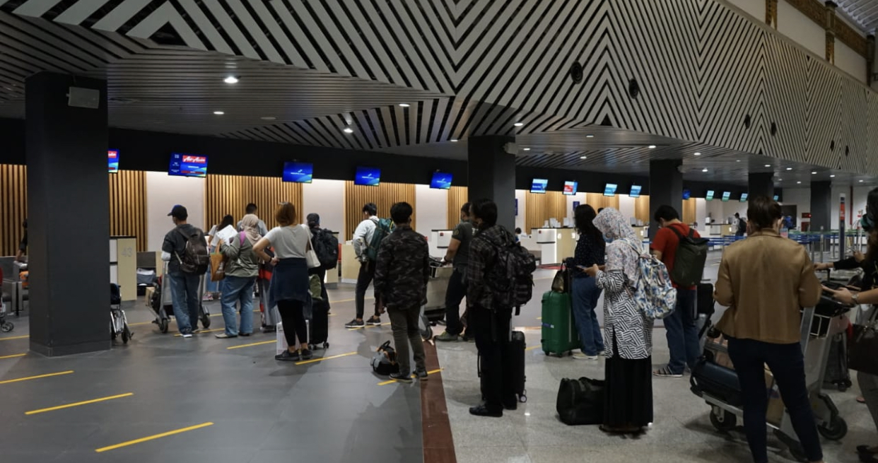 Situasi Bandara Internasional Juanda, ketika libur panjang. (Foto: Istimewa)