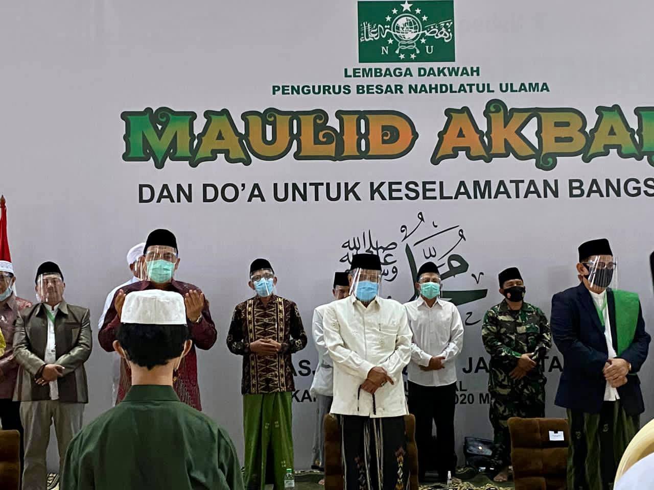 Maulid Akbar dan Doa untuk Bangsa di Masjid Istiqlal Jakarta, Kamis 29 Oktober 2020. (Foto: pbnu)