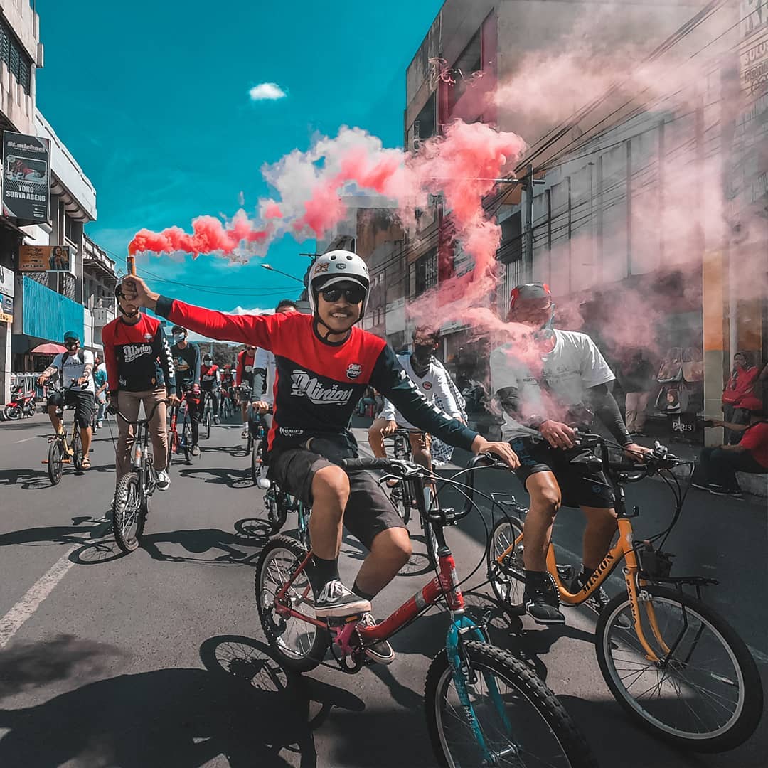 Komunitas minion bike Bandung. (Foto: Istimewa)