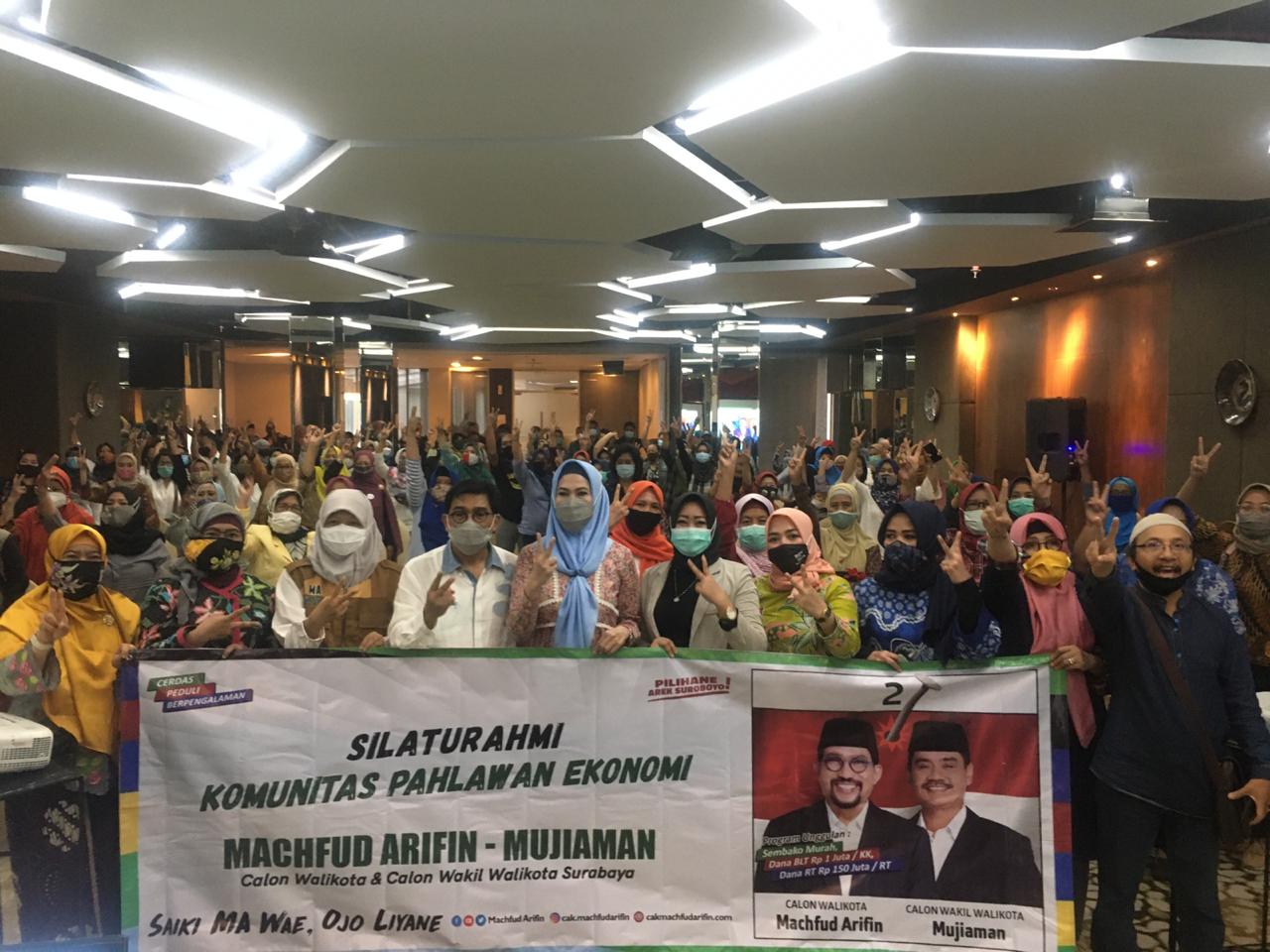 MAJU ketika bersilaturahmi dengan komunitas pahawan ekonomi Surabaya, Sabtu, 31 Oktober 2020. (Foto: Maju Center)