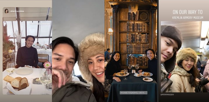 Liburan bersama Sherina Munaf dan Baskara Mahendra di Moskow, pada Januari 2020. (Foto: Instagram)