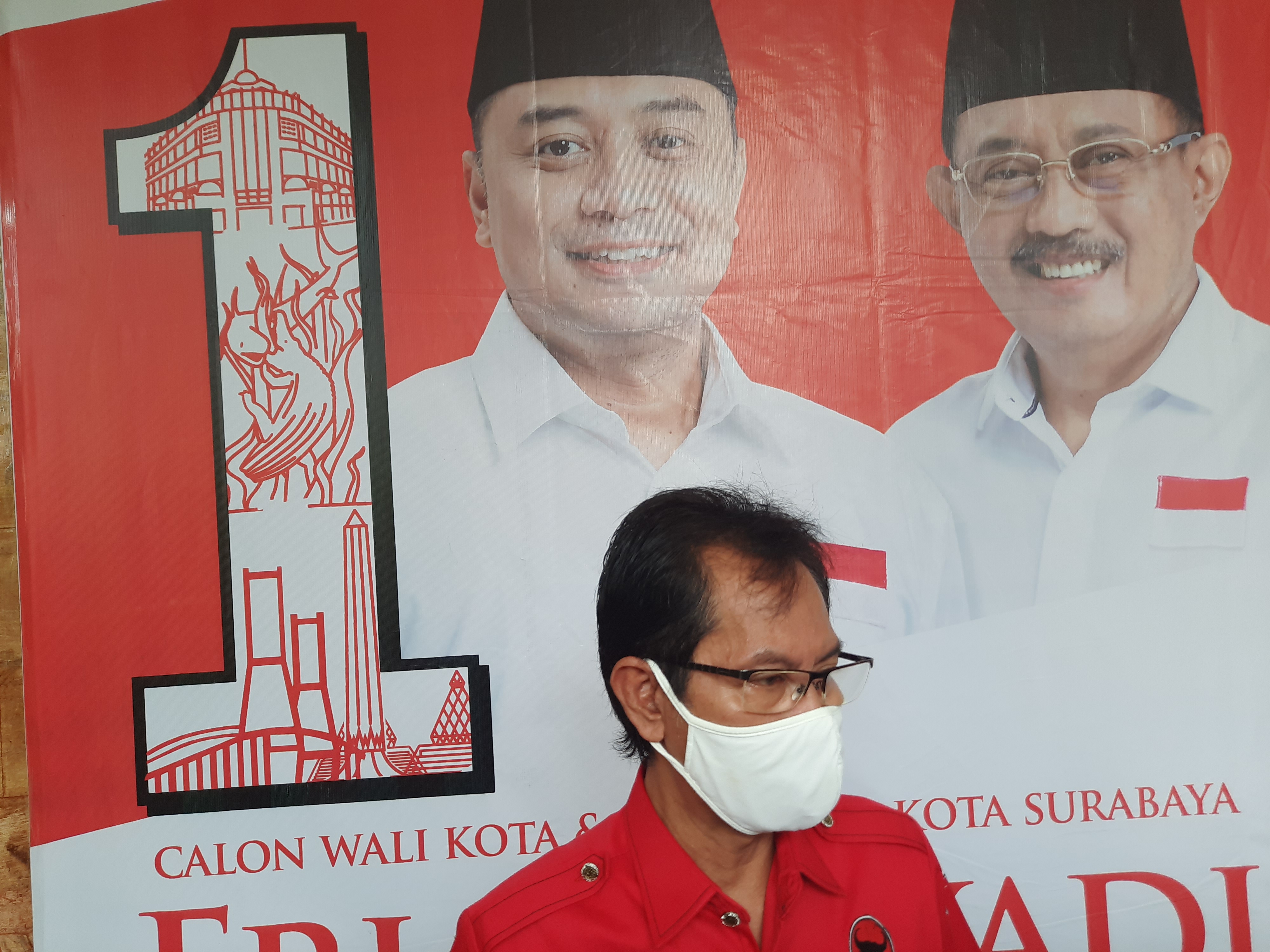 Ketua DPC PDI Perjuangan Kota Surabaya, Adi Sutarwijono. (Foto: Alief Sambogo/Ngopibareng.id)