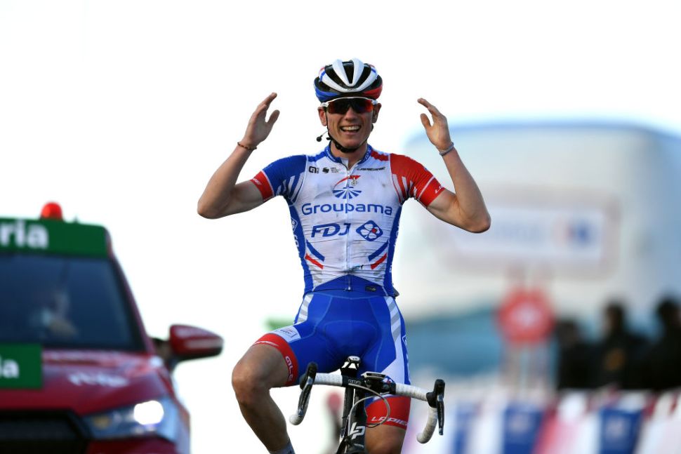 David Gaudu (Groupama-FDJ) berhasil memenangkan etape 17 Vuelta a Espana. (Istimewa)
