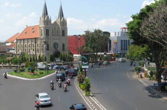 Kawasan Kayu Tangan di Kota Malang. (merdeka)