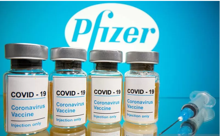 Ilustrasi vaksin produksi Pfizer.