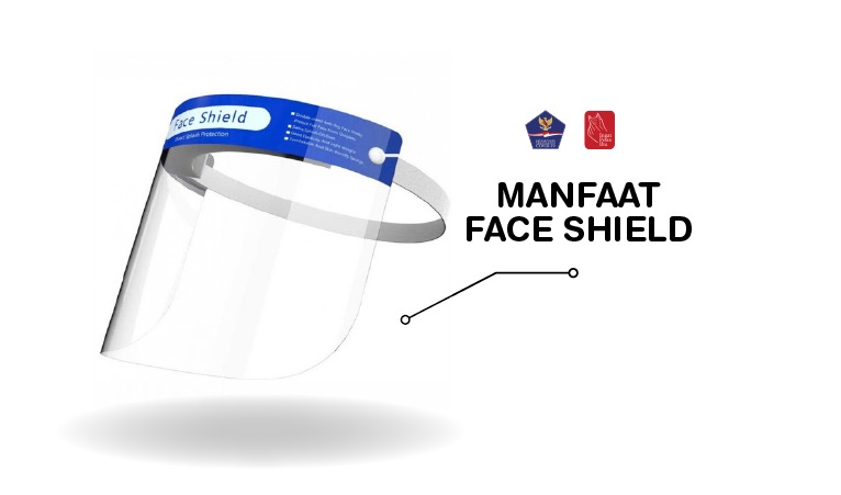 Ilustrasi face shield untuk melindungi wajah dari paparan virus corona atau Covid-19. (Grafis: Fa Vidhi/Ngopibareng.id)