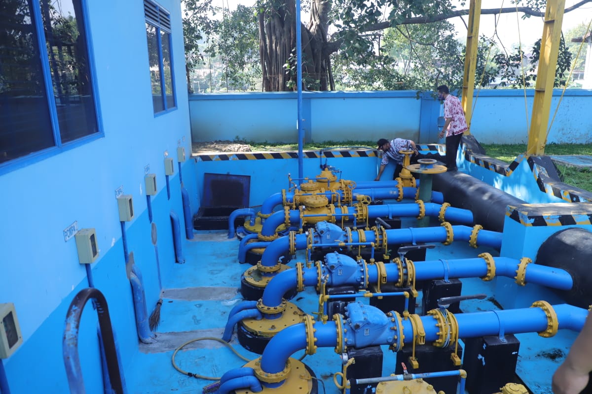 Mesin pompa air milik PDAM Kota Malang di Sumber Air Wendit, Pakis, Malang (Foto: istimewa)