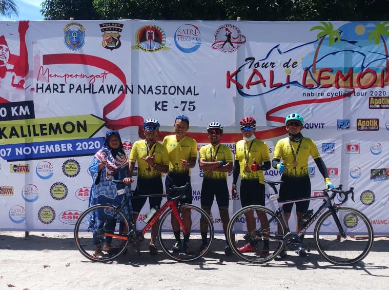 Tour de Kalilemon yang diikuti 180 cyclist dalam rangka memperingati hari Pahlawan 2020. (Foto: Istimewa))